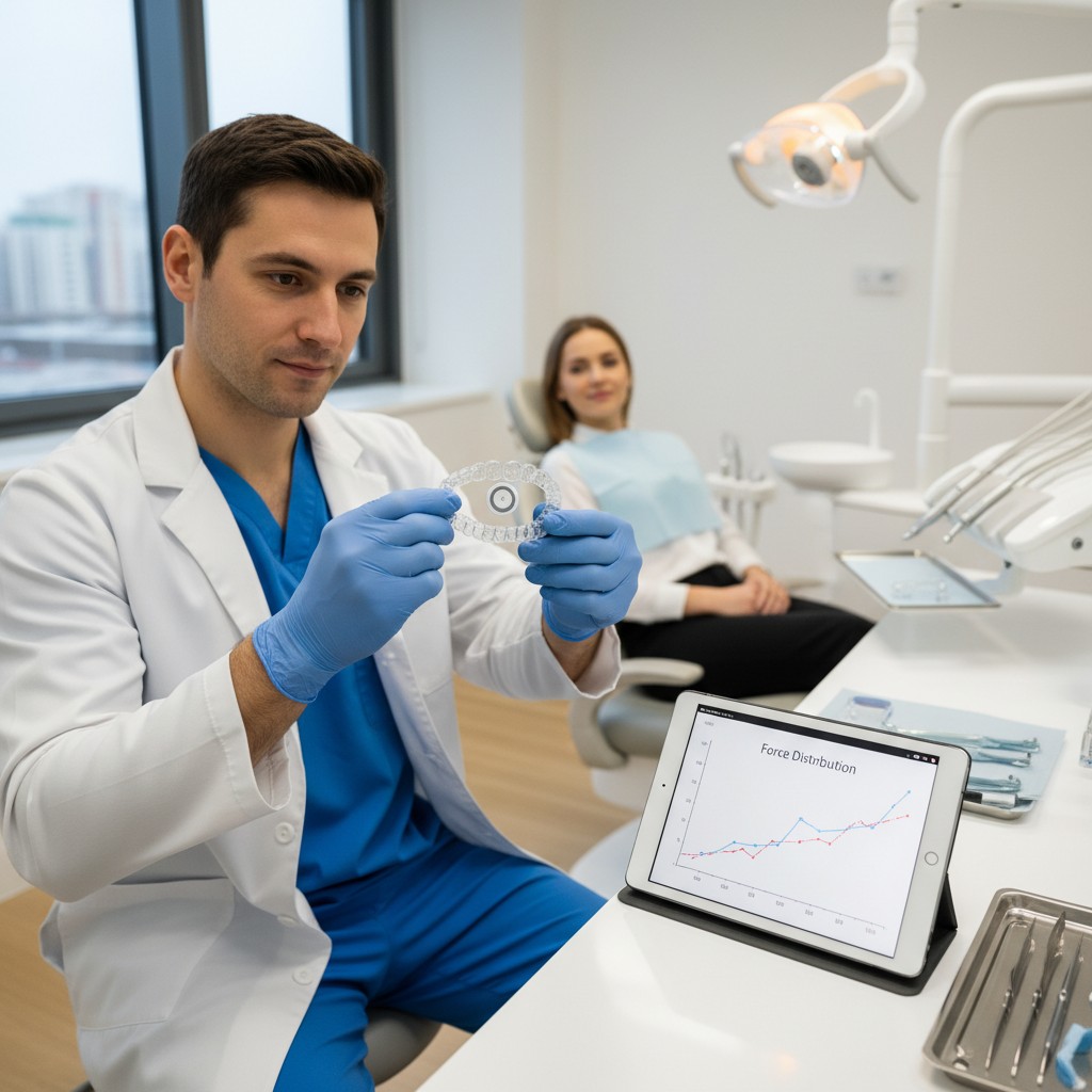 Alinhadores que medem a força: sensores e dados na ortodontia clínica