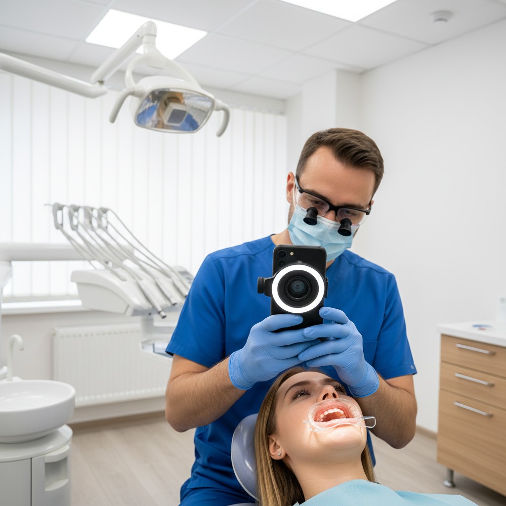 Cárie ao alcance do celular: fotos intraorais com IA e protocolo seguro