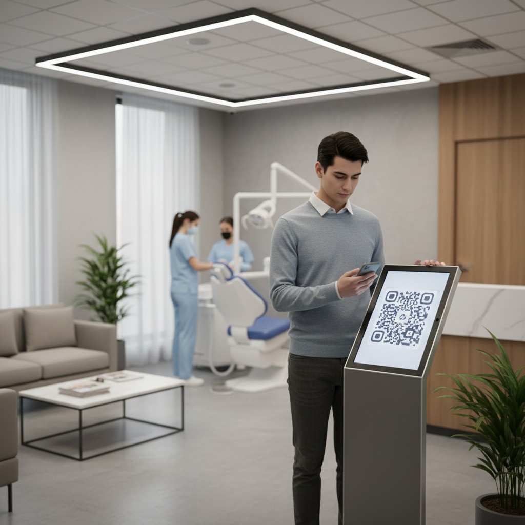Check-in por NFC e QR na odontologia: agilidade, dados e confiança