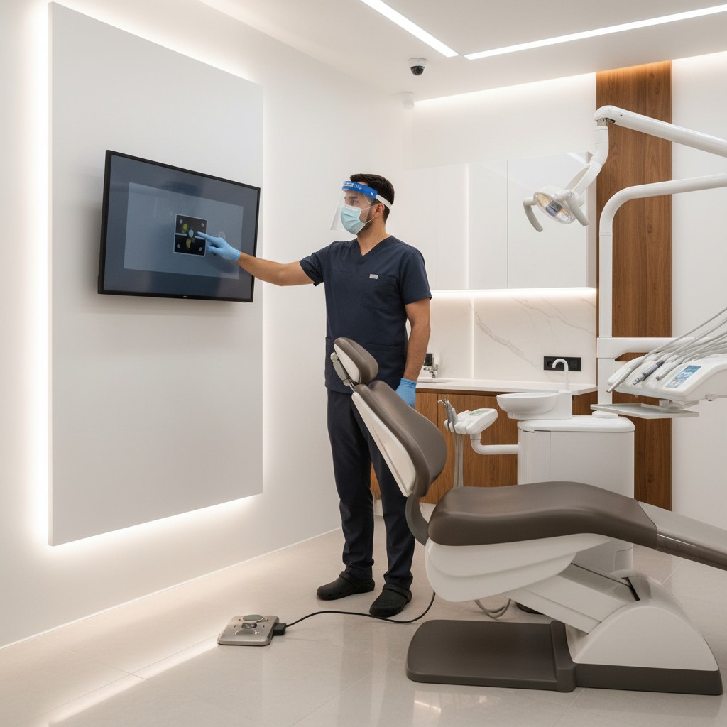 Clínica sem toque: gestos, pedais e olhar que agilizam a prática