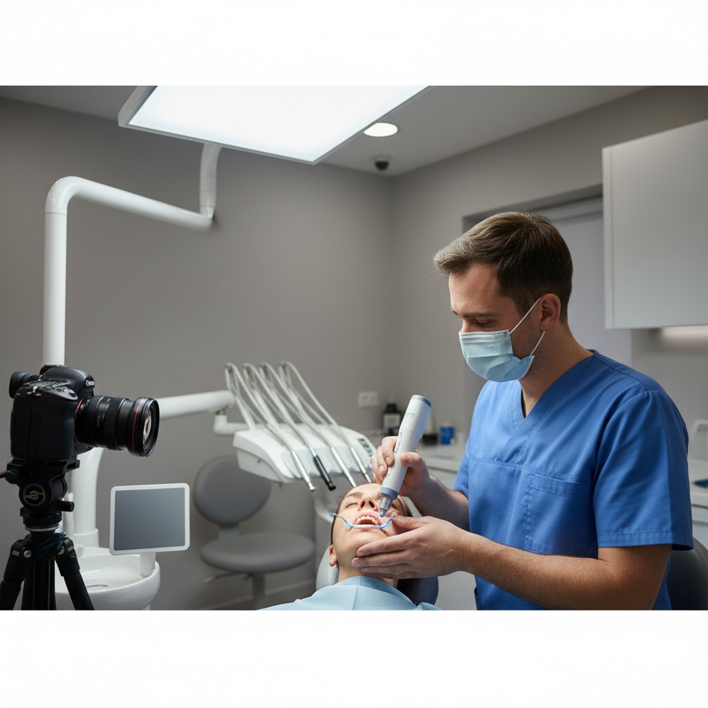 Cor dental precisa: espectrofotometria, luz e comunicação clínica