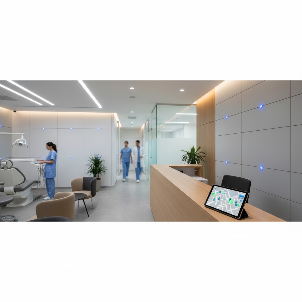 Localização em tempo real na odontologia: fluxo que anda sozinho