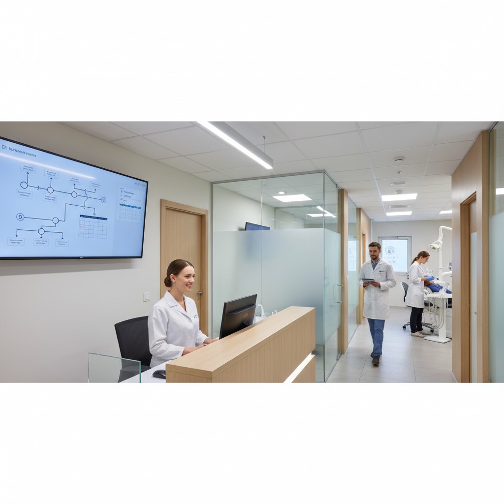 Odontologia com digital twin do consultório: simule fluxos e reduza gargalos