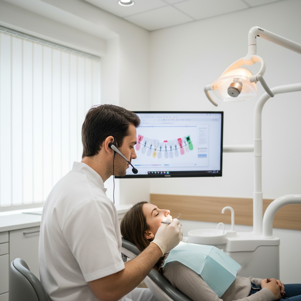 Prontuário por voz na odontologia: mãos livres e foco clínico