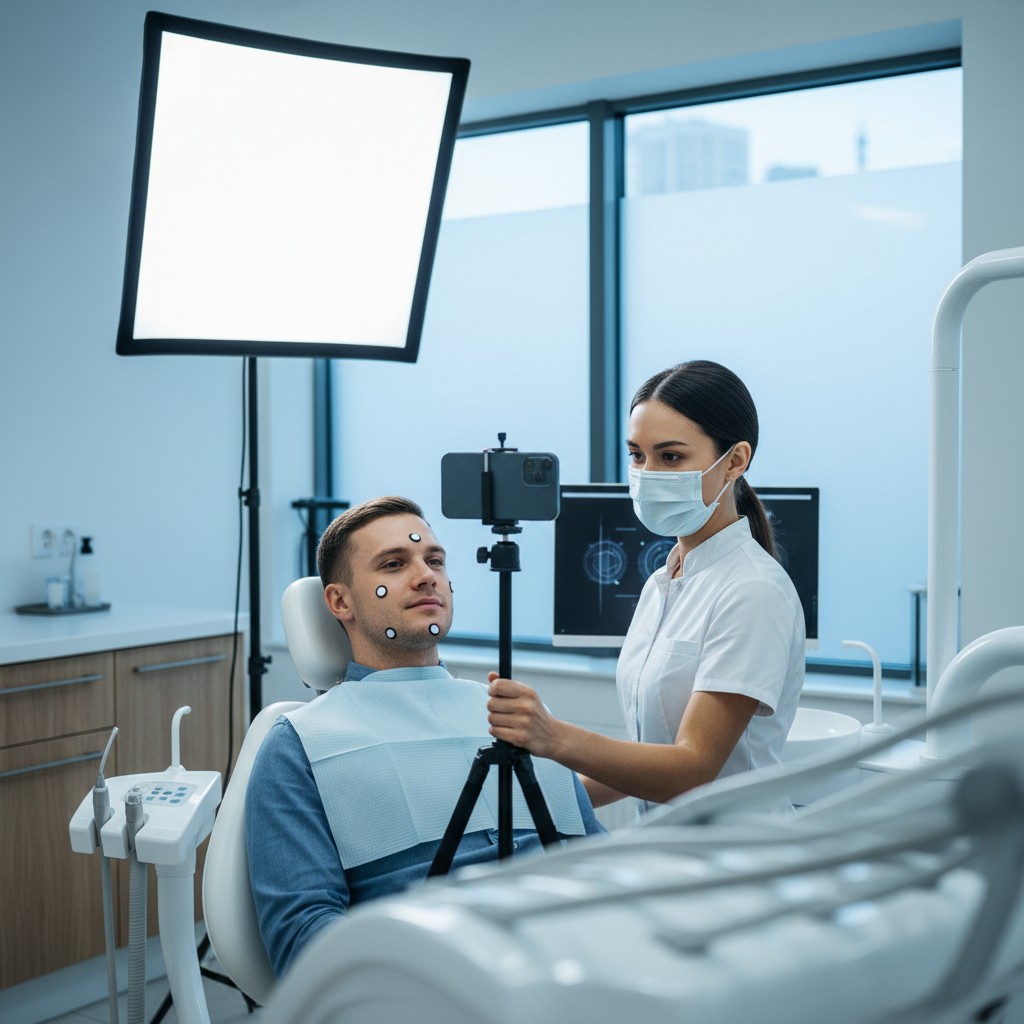Rosto em 3D na cadeira: fotogrametria facial que orienta a clínica