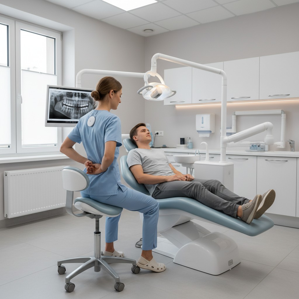 Trabalhar sem dor: ergonomia digital que sustenta a clínica