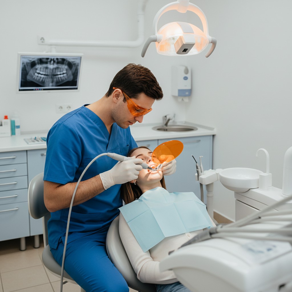 Visão protegida na odontologia: luz azul e laser sob controle